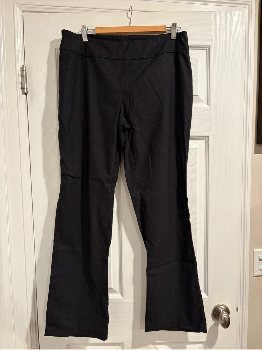 Women's Black/Grey Boot Cut Pants